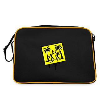 Party Beach Holidays - Retro Bag - black/gold - Back