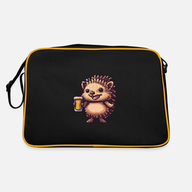hérisson bière pixel Sac Retro