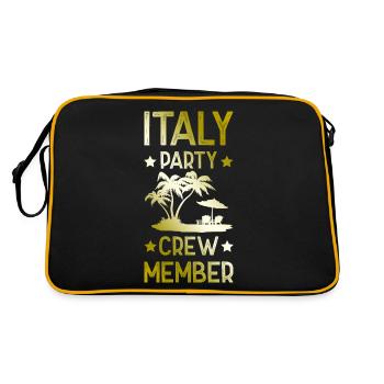 Italy Party Crew - Retro Bag - black/gold - Back
