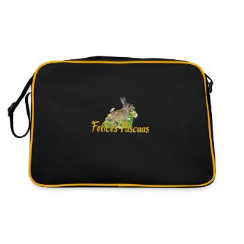 felices pascuas Happy Easter - Retro Bag - black/gold - Back