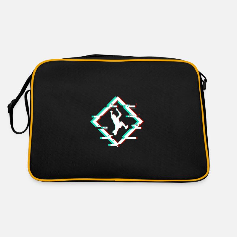 parkour - Retro Tasche - Schwarz/Gold