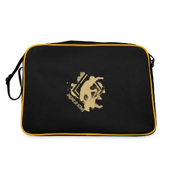 inliner inlineskater - Retro Tasche - Schwarz/Gold - Hinten