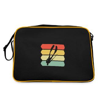 Spearfishing colorful shirt - Retro Bag - black/gold - Back