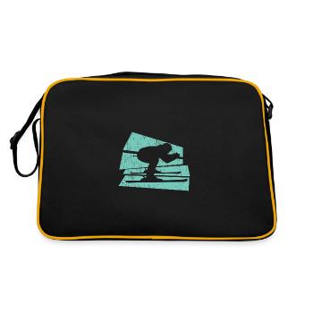 To ski - Retro Bag - black/gold - Back