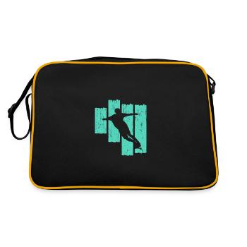 Longboard - Retro Bag - black/gold - Back