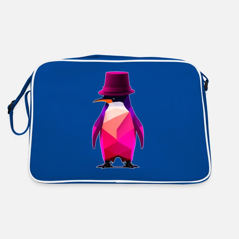 penguin with a hat Ur-Tshirt Retro Tasche