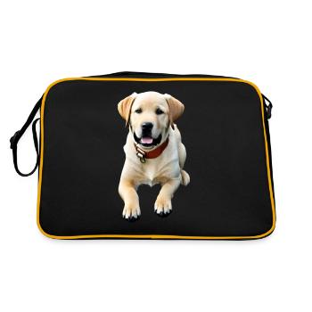Labrador Retriever - Sac Retro - noir/or - Dos
