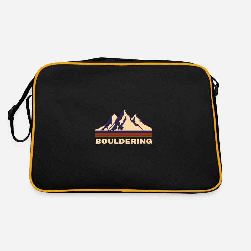 bouldering - Retro Tasche - Schwarz/Gold