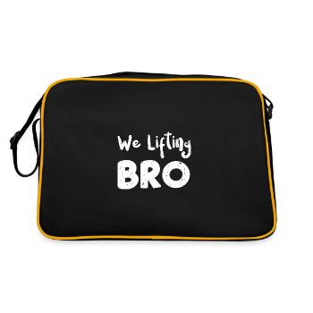 We Lifting Bro - Entraînement - Sac Retro - noir/or - Dos
