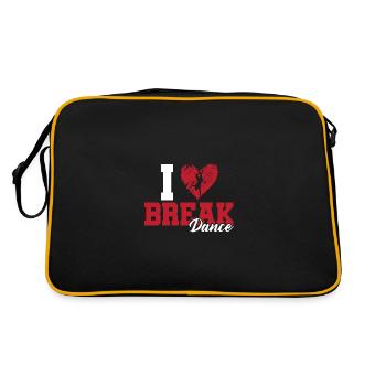 I love breakdancing - Retro Bag - black/gold - Back