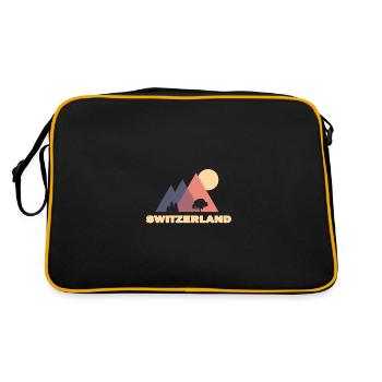 suisse suisse cadeau nature - Sac Retro - noir/or - Dos
