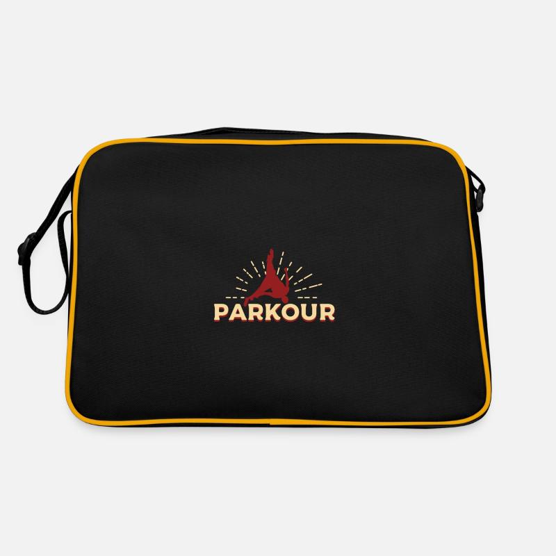 Parkour - Sac Retro - noir/or