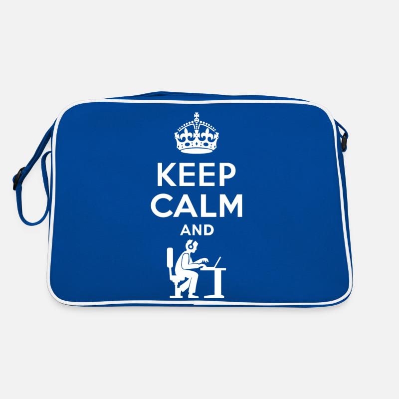 Keep Calm - Nerd - Programmieren - Gamen Retro Tasche