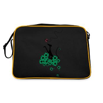 lucky charm - Retro Bag - black/gold - Back