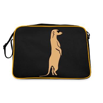 Meerkats - Retro Bag - black/gold - Back