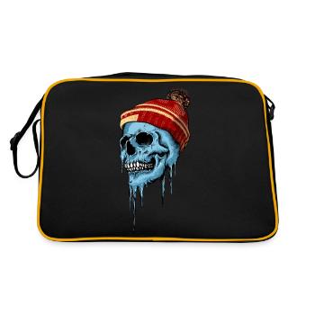 Frozen Skull - Retro Bag - black/gold - Back
