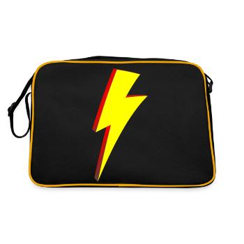 Style de dessin animé Lightning Bolt - Sac Retro - noir/or - Dos