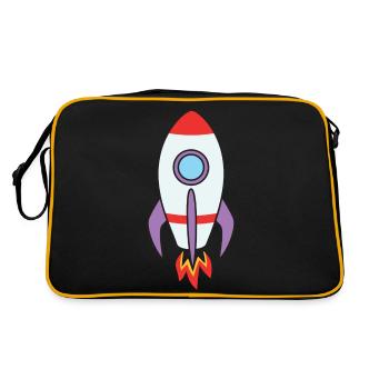rocket - Retro Bag - black/gold - Back