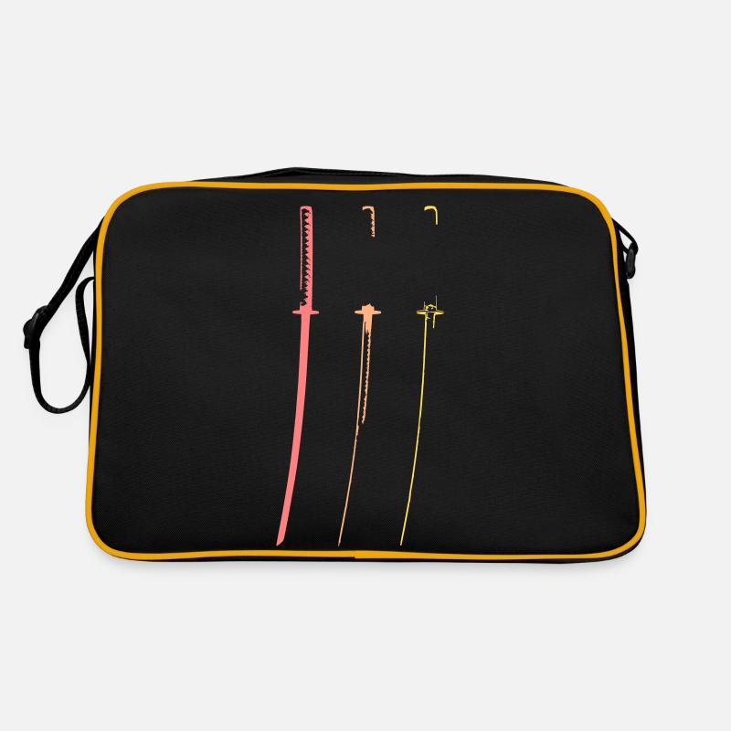 Katana three colors retro samurai swords Japan Retro Bag
