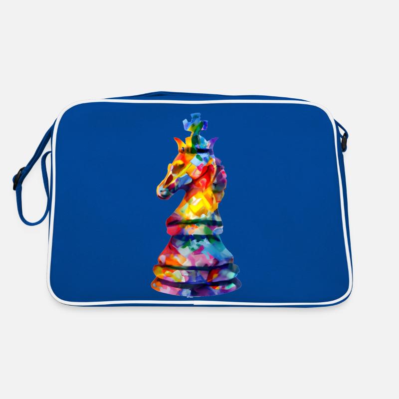 Art Pièce d’échecs Le cheval roi Sac Retro