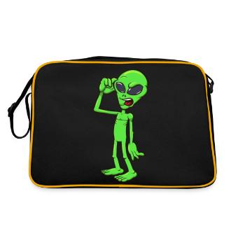 Alien confus - Sac Retro - noir/or - Dos