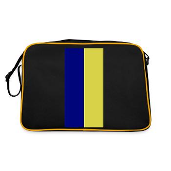 Couleurs Bleu-Jaune - Sac Retro - noir/or - Dos