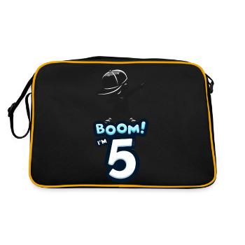Boom! J’ai 5 ans - Sac Retro - noir/or - Dos