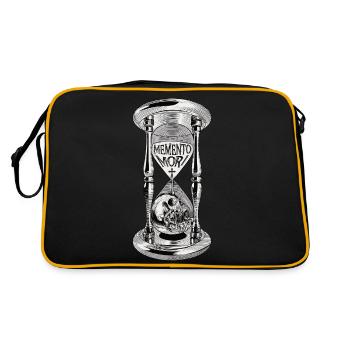 Sablier Memento Mori - Sac Retro - noir/or - Dos