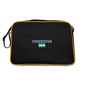 Ouzbékistan - Sac Retro - noir/or - Dos