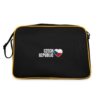 République tchèque - Sac Retro - noir/or - Dos