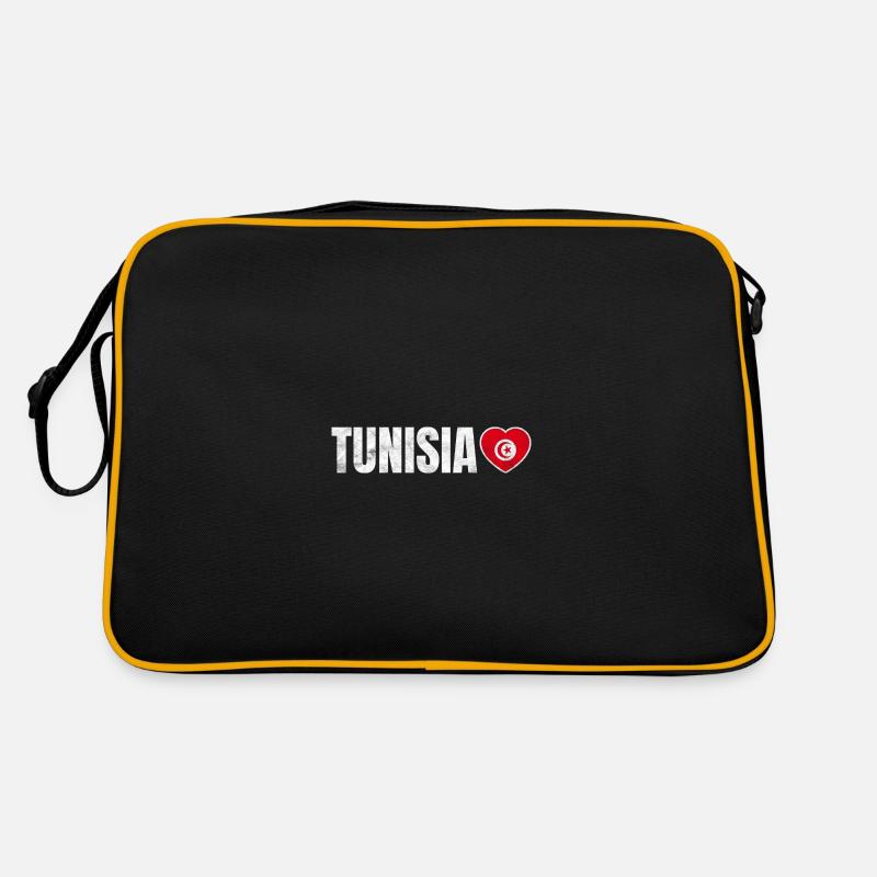 Tunesien - Retro Tasche - Schwarz/Gold