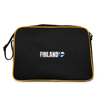 Finlande - Sac Retro - noir/or - Dos