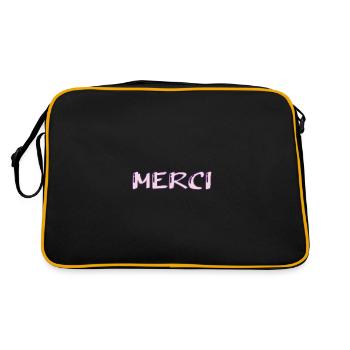 THANK YOU. THANKS. THANK YOU. BIRTHDAY. BIRTH. - Retro Bag - black/gold - Back