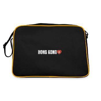 Hong Kong - Sac Retro - noir/or - Dos