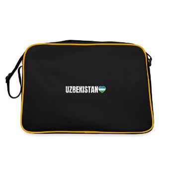 Ouzbékistan - Sac Retro - noir/or - Dos