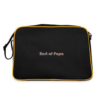 BONNE FÊTE PAPA. PAPA. FÊTE DES PÈRES. PÈRE - Sac Retro - noir/or - Dos