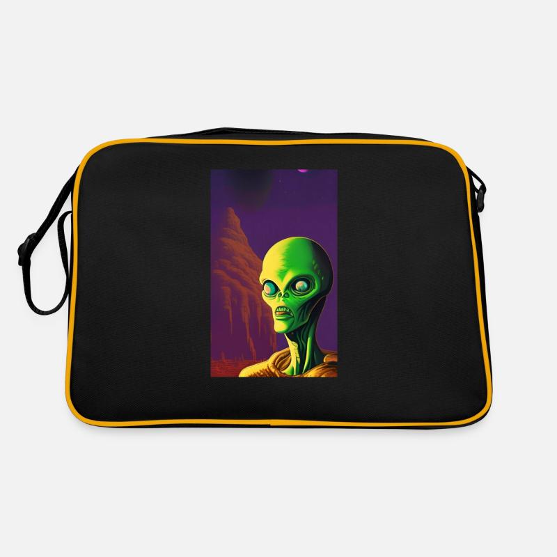 Creepy Horror Comic Alien sur une planète étrange Sac Retro