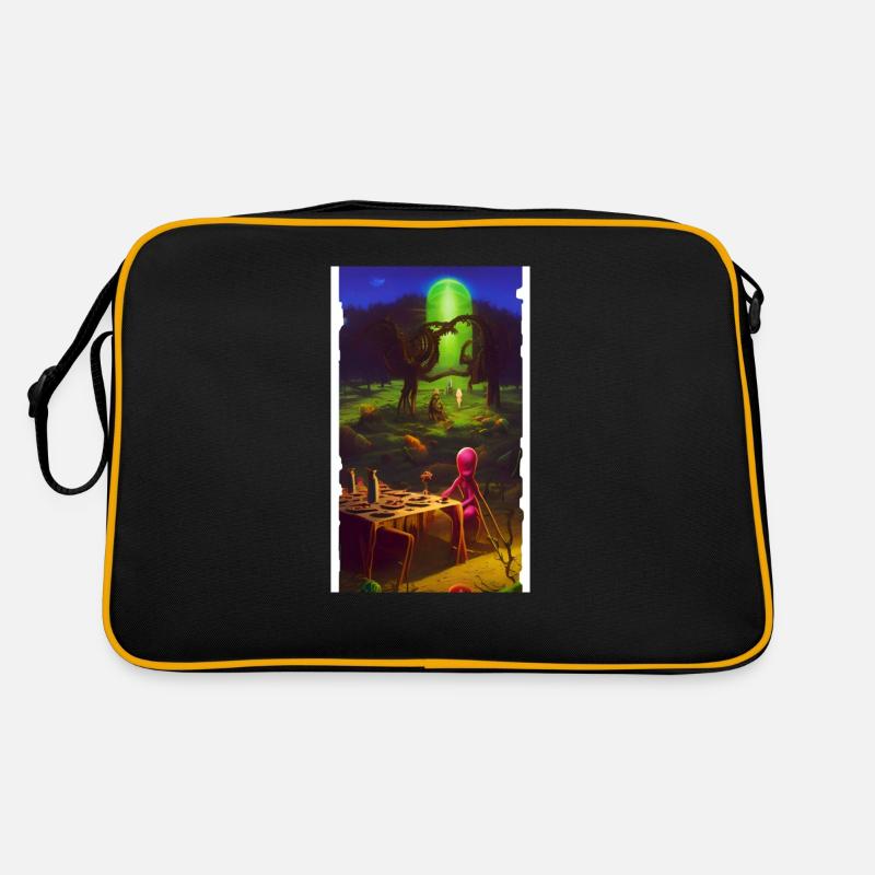 Creepy Horror Comic Alien sur une planète étrange Sac Retro