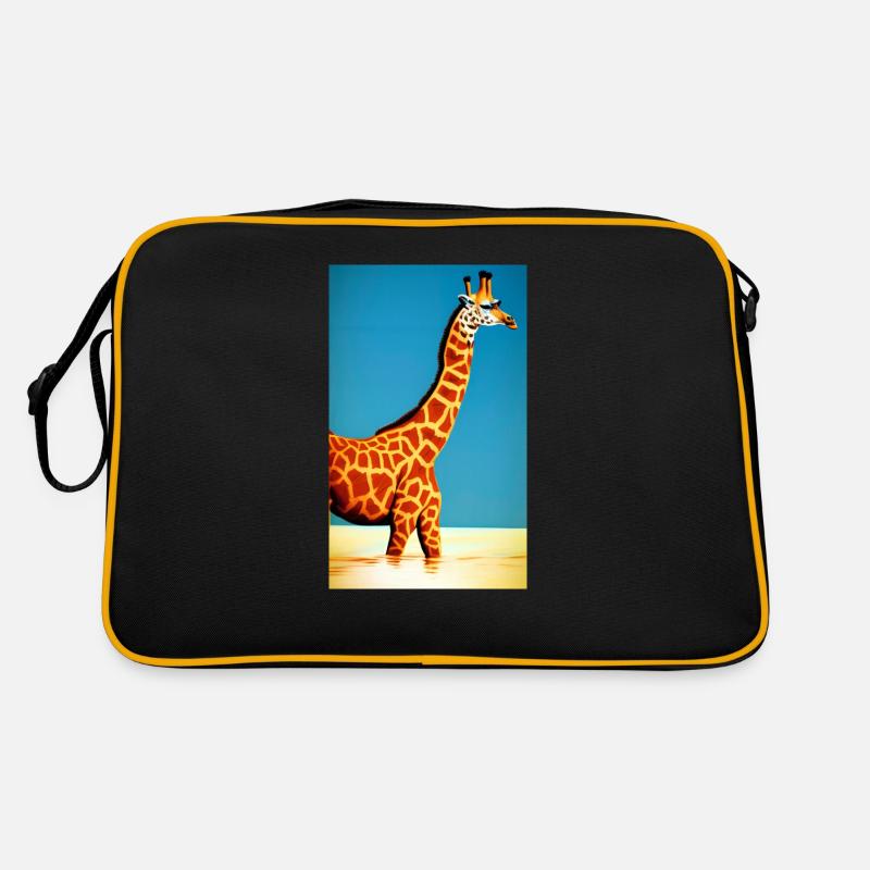Coole Comic Zeichnung Giraffe Giraffa Retro Tasche