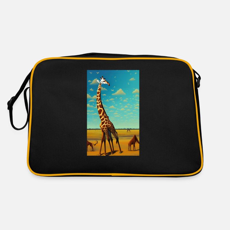 Coole Comic Zeichnung Giraffe Giraffa Retro Tasche