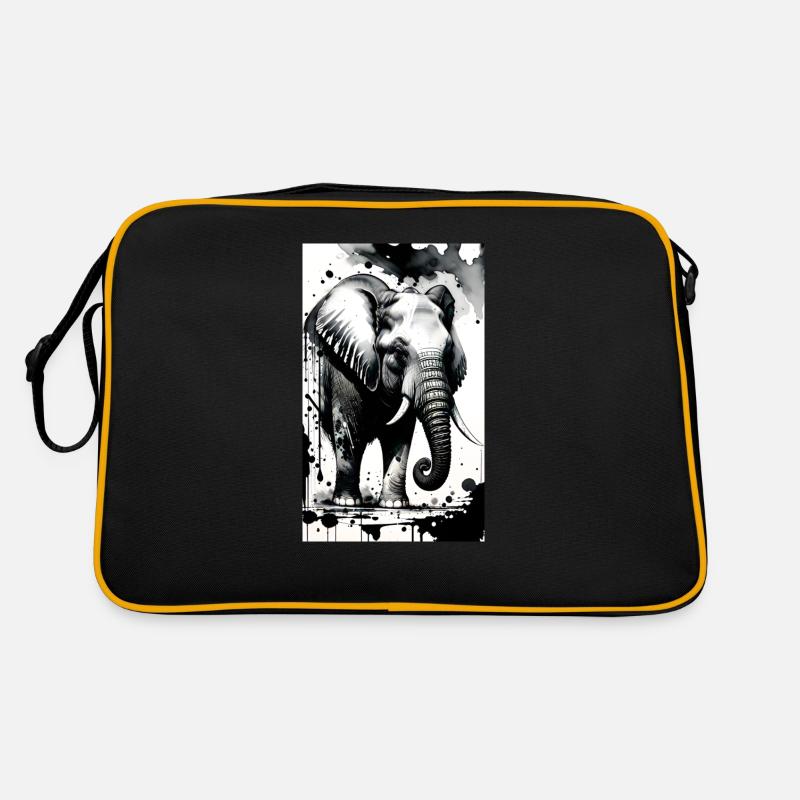 Elegant elephant pride Retro Bag
