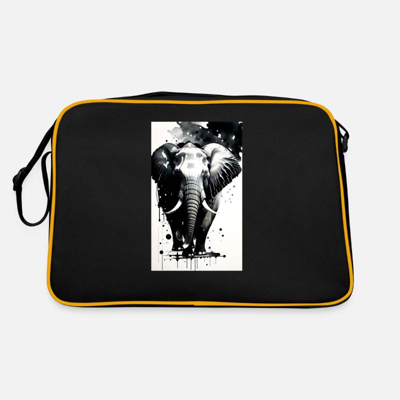 Elefantenmacht: Erhebe deinen Stil mit Größe Retro Tasche