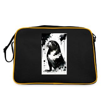 Adorable délice de phoque - Sac Retro - noir/or - Dos