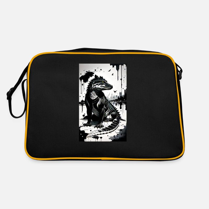 Crocodile Art Retro Bag