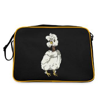 Chicken Chick Silk Chicken Naked-necked Chicken Breed - Retro Bag - black/gold - Back