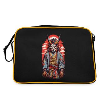 Oni japonais style artistique rétro japonais - Sac Retro - noir/or - Dos