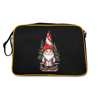 Gnome de Noël nordique Gnome d’hiver - Sac Retro - noir/or - Dos