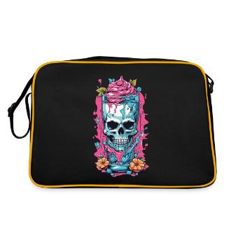 Goth Sundae crâne Weirdcore Pastel gothique - Sac Retro - noir/or - Dos