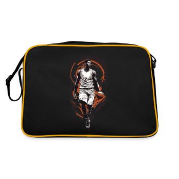 Basket-ball Dribble Esthétique Joueur Streetwear - Sac Retro - noir/or - Dos