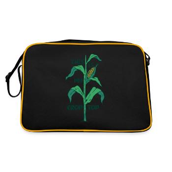 Citations agricoles drôles C’est mon agriculteur Crop Top - Sac Retro - noir/or - Dos